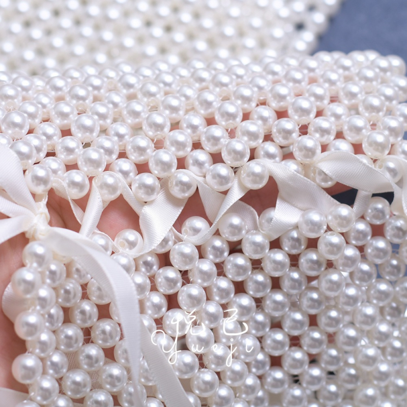 Top camisole cu mărgele, împletit manual | Material: nylon-silk | Țesătură: twill | Model: solid | Vara 2024