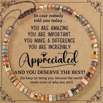 Crazy Agate apyrankė, rankų darbo, Xiaodu prekės ženklas, unisex, lengvas prabangos stilius, 2024 m. pavasaris