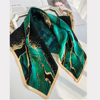 Šilkinė kvadratinė šalikė, 100% šilkas, paprastas audimas, vasaros aksesuaras