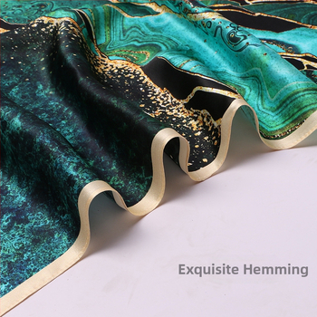 Šilkinė kvadratinė šalikė, 100% šilkas, paprastas audimas, vasaros aksesuaras