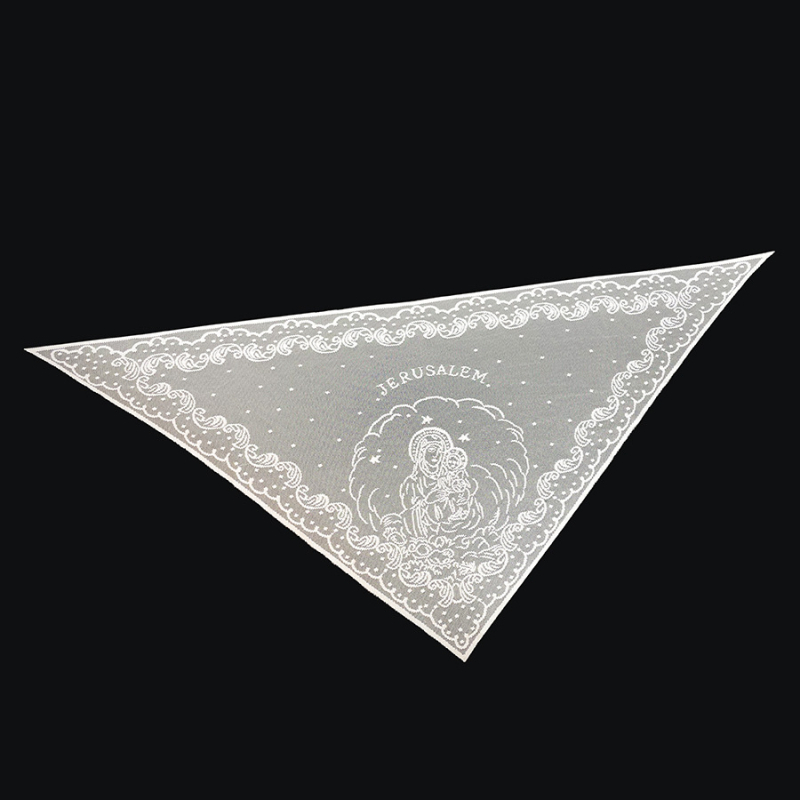 Șal triunghiular (țesătură simplă, protecție solară, pentru toate anotimpurile, poliester tricotat)