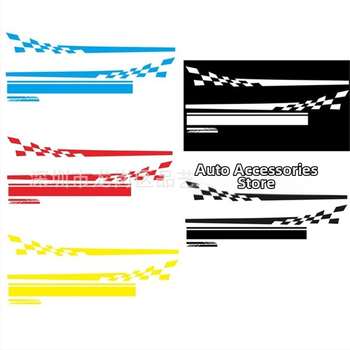 X-240 plaid auto virsbūves uzlīme, 5 gab., stingra pielipšana