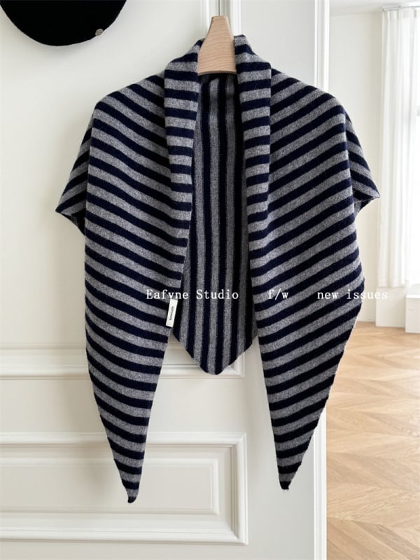 Šalikas iš 100% vilnos, megzta, šilta, kvadratinio paprasta stiliaus