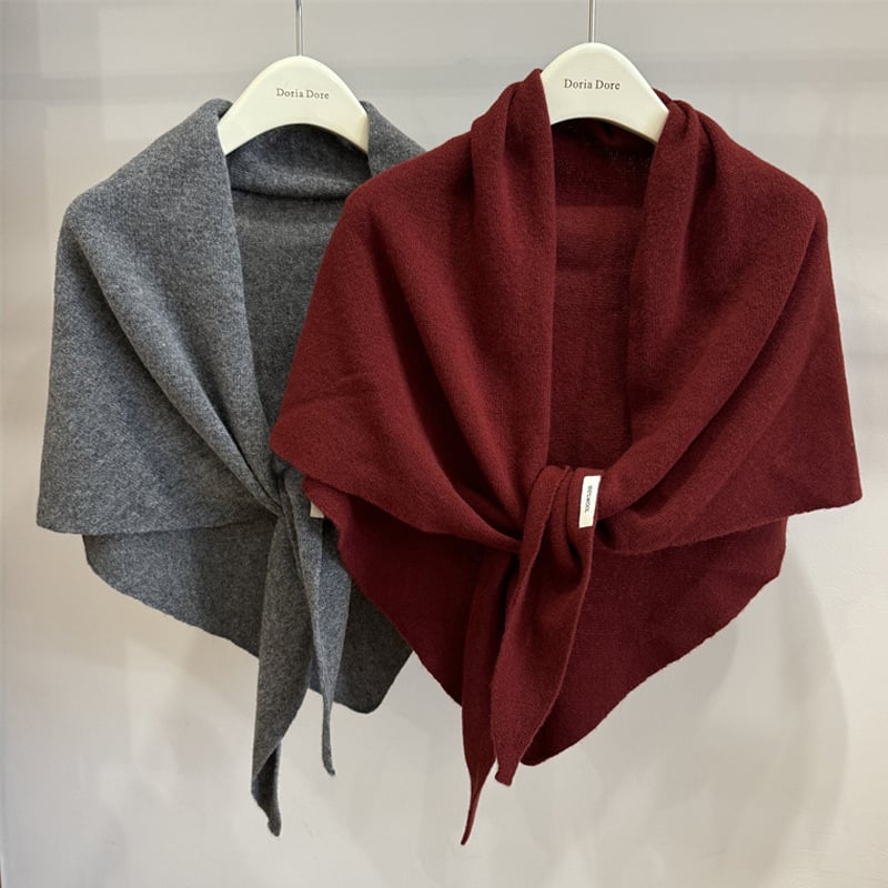 Šalikas iš 100% vilnos, megzta, šilta, kvadratinio paprasta stiliaus