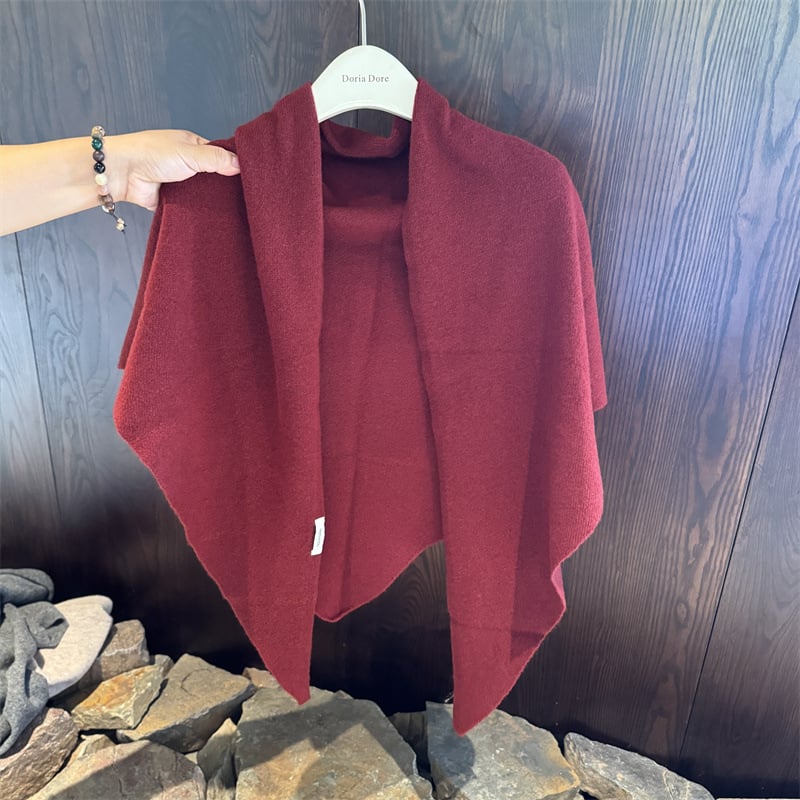 Šalikas iš 100% vilnos, megzta, šilta, kvadratinio paprasta stiliaus