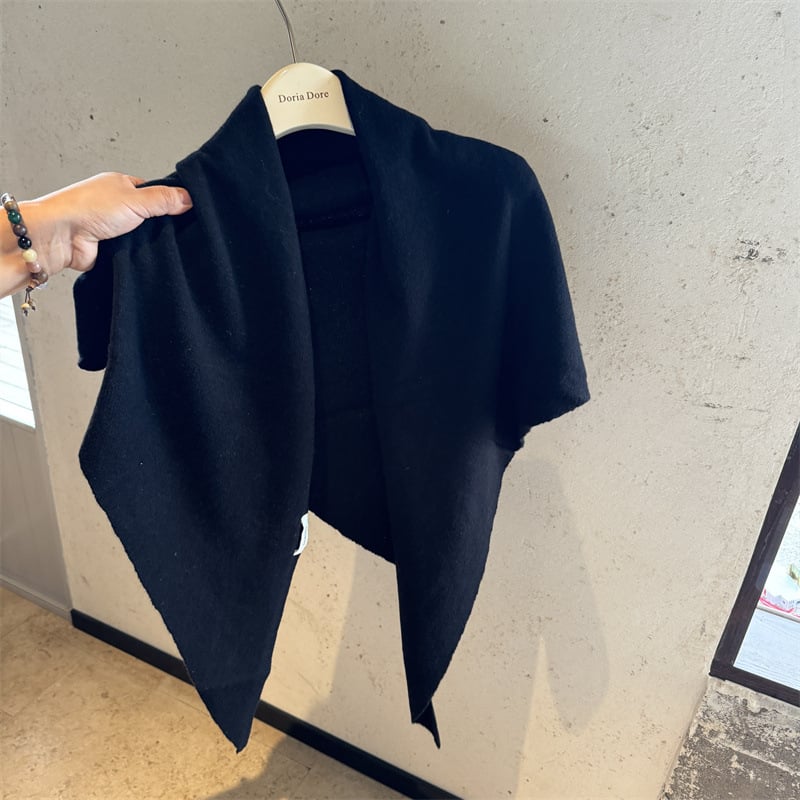 Šalikas iš 100% vilnos, megzta, šilta, kvadratinio paprasta stiliaus