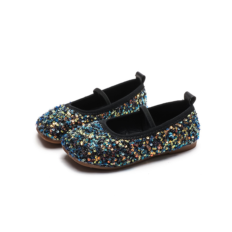 Mergaitėms bateliai, princesės stilius — veliūrinė viršutinė dalis, minkšta pada, elastinis užsegimas, taškuotas raštas, PU įdėklas