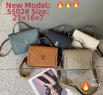 Valódi bőr messenger táska, utcai stílus, envelope táska, záródás fedéllel, horizontálisan négyszögletes alak