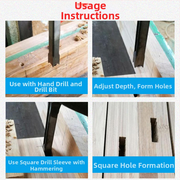 Ξυλουργικό τρυπάνι για τετράγωνες οπές και μόντρεϊς – για τετράγωνες συνδέσεις, τετράγωνη οπή, αιχμή πυρήνα
