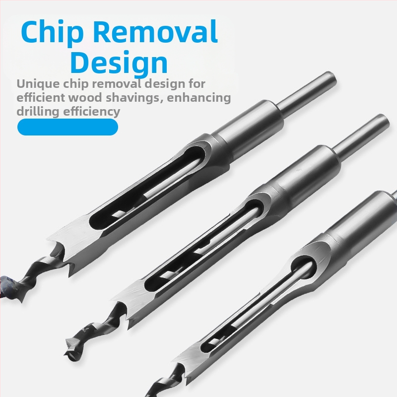 Дървообработващ бит за квадратни отвори и мортайс – за квадратни съединения, квадратен отвор, върхово ядро