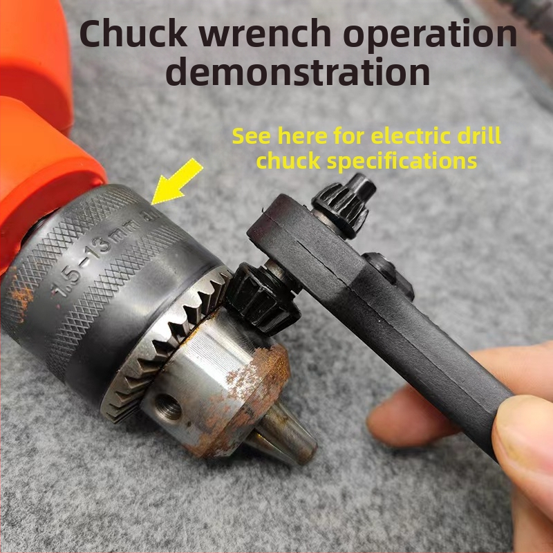 Xin ying Ратчетен ключ за патронник на електрическа бормашина, карбонова стомана, 0.15 кг, за електрически бормашини