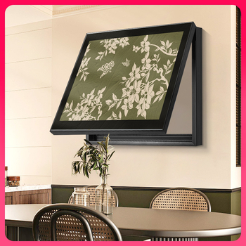 Διακοσμητικός πίνακας για μετρητή - κορνίζα από PS - καμβάς ελαιογραφίας - εκτύπωση Inkjet - μοτίβο φυτών και λουλουδιών - μεσαιωνικό στυλ