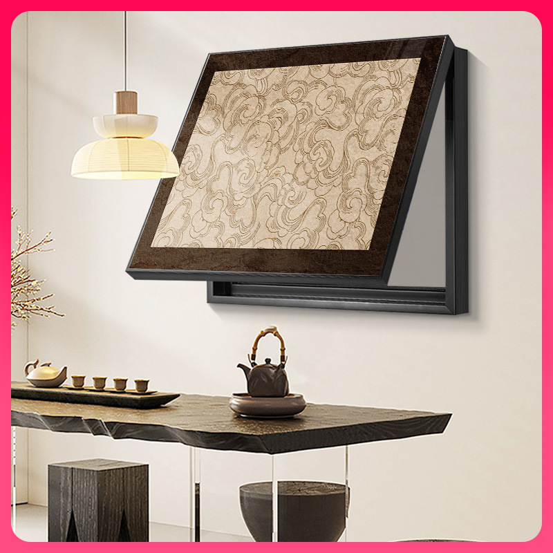 Διακοσμητικός πίνακας για μετρητή - κορνίζα από PS - καμβάς ελαιογραφίας - εκτύπωση Inkjet - μοτίβο φυτών και λουλουδιών - μεσαιωνικό στυλ