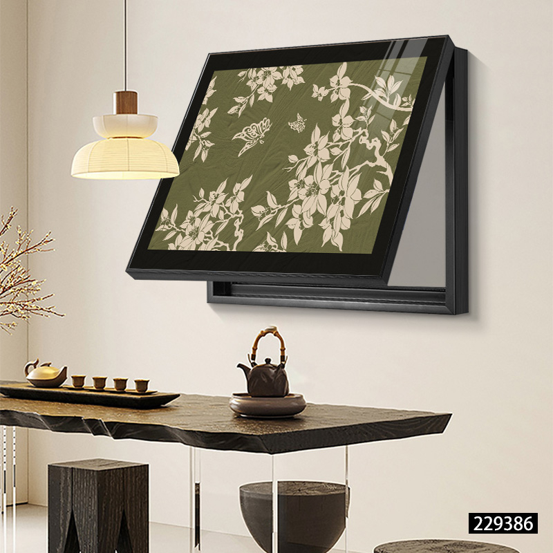 Διακοσμητικός πίνακας για μετρητή - κορνίζα από PS - καμβάς ελαιογραφίας - εκτύπωση Inkjet - μοτίβο φυτών και λουλουδιών - μεσαιωνικό στυλ