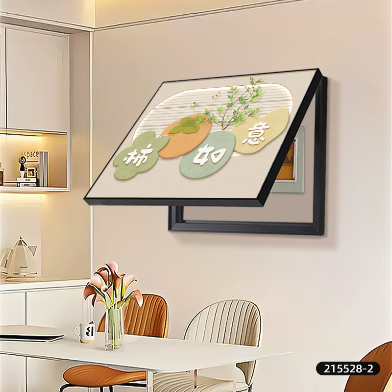 Διακοσμητικός πίνακας για μετρητή - κορνίζα από PS - καμβάς ελαιογραφίας - εκτύπωση Inkjet - μοτίβο φυτών και λουλουδιών - μεσαιωνικό στυλ