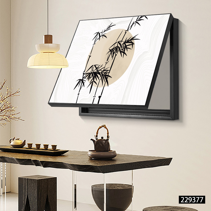 Διακοσμητικός πίνακας για μετρητή - κορνίζα από PS - καμβάς ελαιογραφίας - εκτύπωση Inkjet - μοτίβο φυτών και λουλουδιών - μεσαιωνικό στυλ