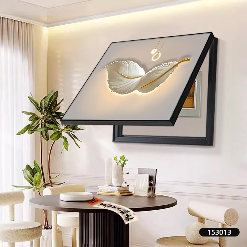 Διακοσμητικός πίνακας για μετρητή - κορνίζα από PS - καμβάς ελαιογραφίας - εκτύπωση Inkjet - μοτίβο φυτών και λουλουδιών - μεσαιωνικό στυλ