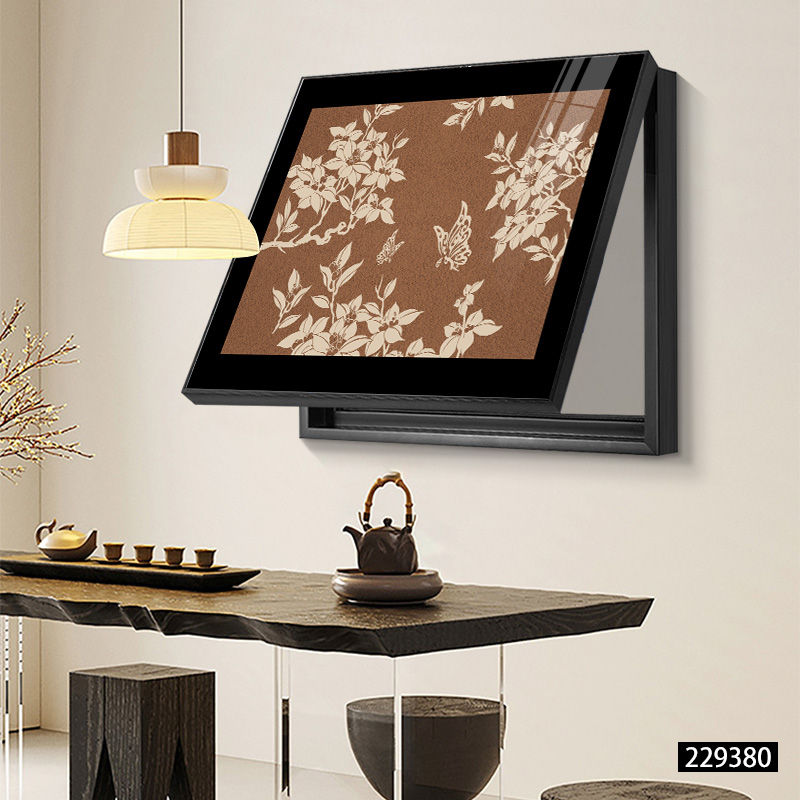 Διακοσμητικός πίνακας για μετρητή - κορνίζα από PS - καμβάς ελαιογραφίας - εκτύπωση Inkjet - μοτίβο φυτών και λουλουδιών - μεσαιωνικό στυλ