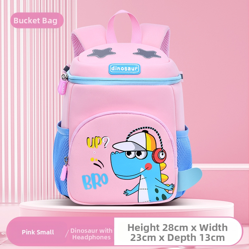 Νηπιαγωγικό σακίδιο με δεινοσαύρο σε κινούμενο σχέδιο; διαπνοή, αδιάβροχο, ultra ελαφρύ και αντιβακτηριακό ύφασμα; ζωϊκό μοτίβο; ιμάντες με μαξιλάρι αέρα