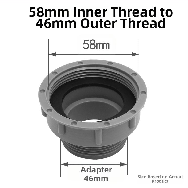 Virtuvės praustuvo nutekėjimo priedas su dviguba galva, modelis 45/58, medžiaga: kita, stilius: kita