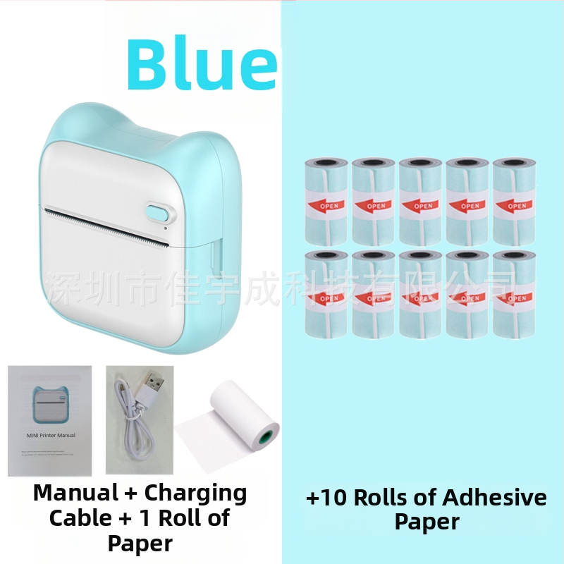 GOTOOGO USB θερμικός φωτοεκτυπωτής 57mm – φορητός τσέπης για μαθητές, συμβατός με Android και iOS