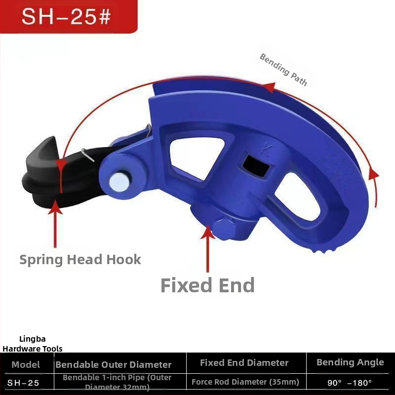 Χειροκίνητο εργαλείο κάμψης σωλήνων για χαλκό, χάλυβα, γαλβανισμένες και σιδερένιες σωλήνες (KBG/IDG)