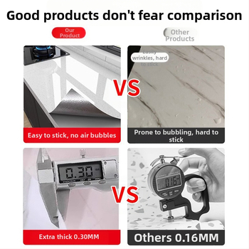 Αυτοκόλλητο Τοίχου Κουζίνας – PVC, Αδιάβροχο, Λίπος-Αντοχής, 5+ Τεμάχια, Εφέ Μαρμάρινων Πλακιδίων