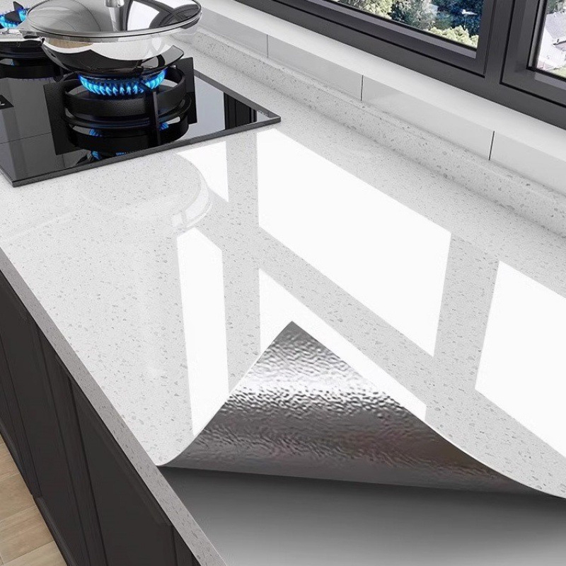 Αυτοκόλλητο Τοίχου Κουζίνας – PVC, Αδιάβροχο, Λίπος-Αντοχής, 5+ Τεμάχια, Εφέ Μαρμάρινων Πλακιδίων