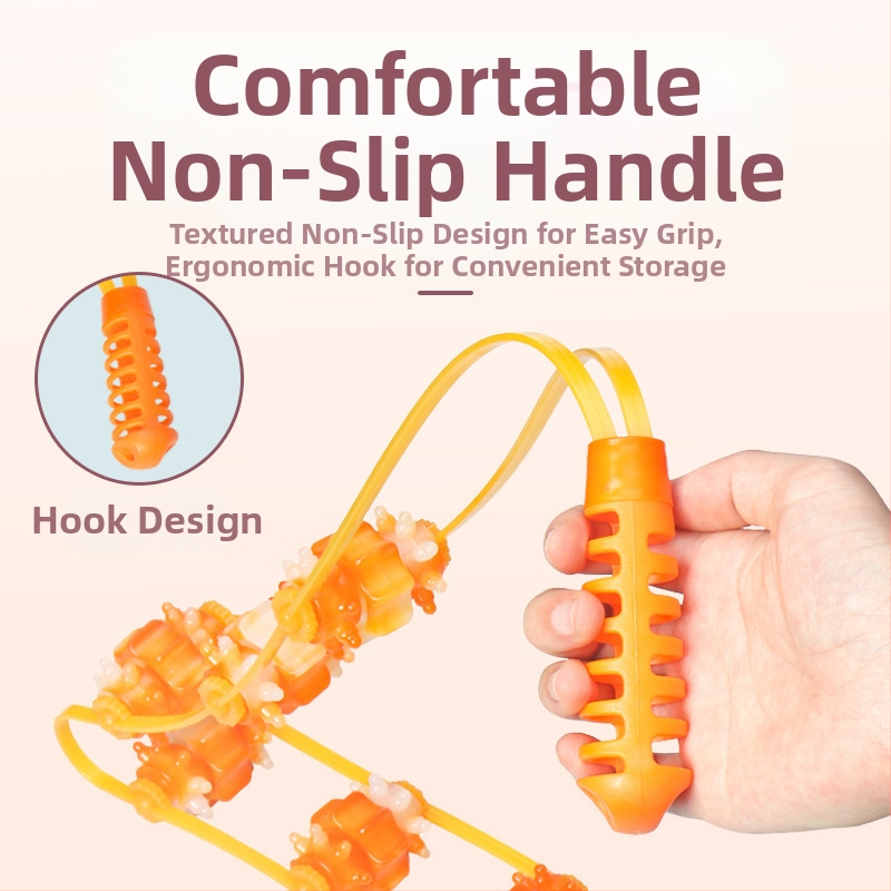 Masážny chrbát s ručným valčekom pre plecia, krk a chrbát — Autonomy, prírodná živica, 100 g