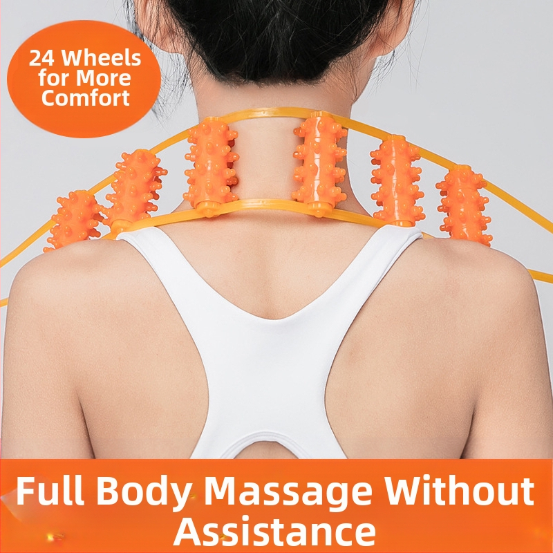 Μασάζ πλάτης με χειροκίνητο ρολό για τους ώμους, λαιμό και πλάτη — Autonomy, φυσική ρητίνη, 100 g