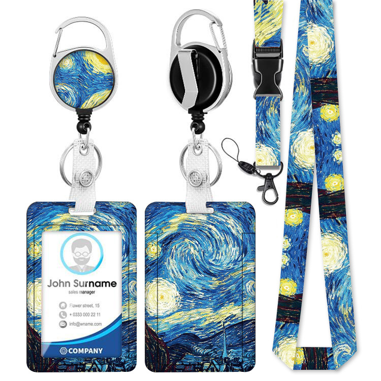 Държач за карти Tianjia, полиестер, креативен унисекс стил, индивидуално опакован