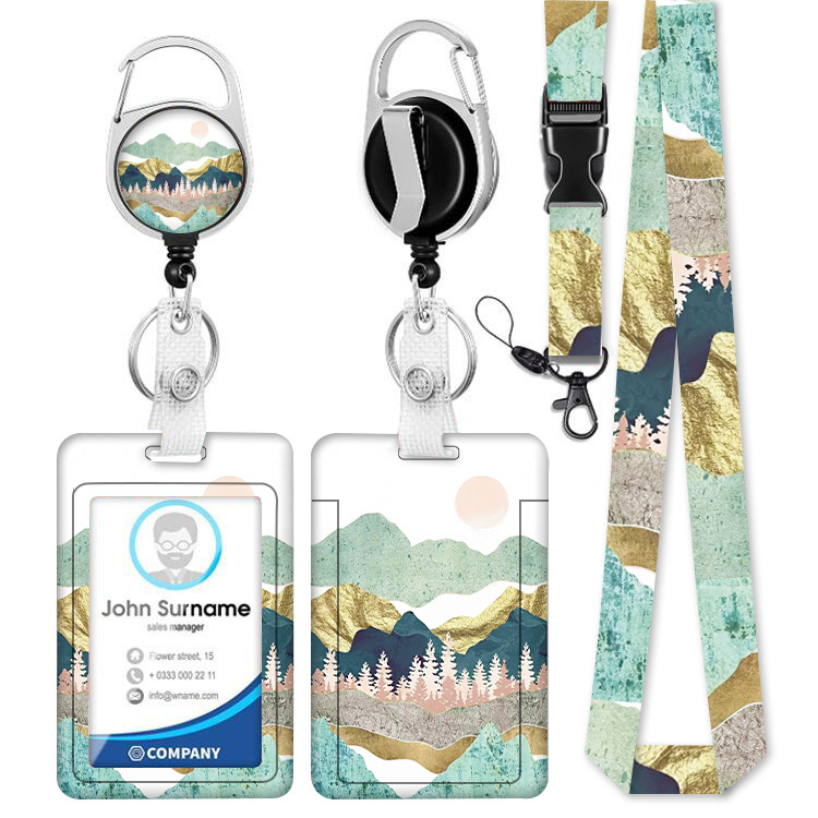 Държач за карти Tianjia, полиестер, креативен унисекс стил, индивидуално опакован