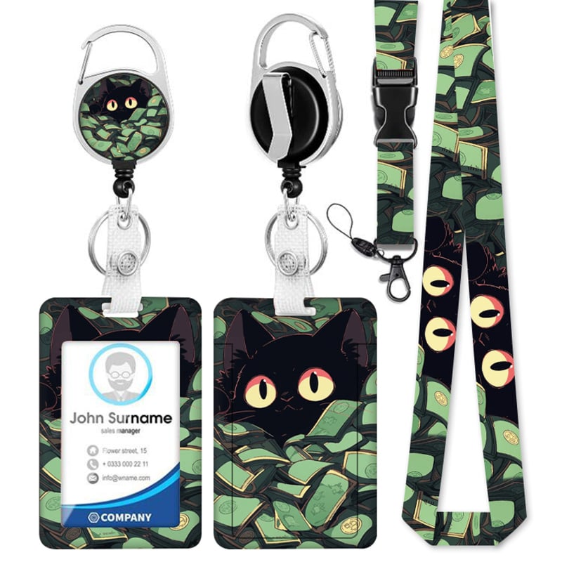 Държач за карти Tianjia, полиестер, креативен унисекс стил, индивидуално опакован