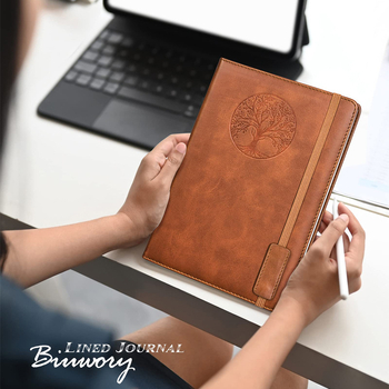 Jegyzetfüzet imitáció bőr borítóval, záró ragasztott kötés, Dowling papír, 100 g, 200–300 oldal, üzleti irodai stílus