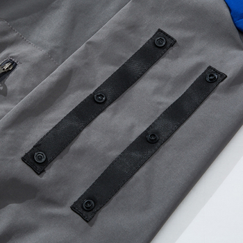 Ανδρικό προστατευτικό εργασιακό σακάκι με κοντό μανίκι, δροσιστικό πολυεστερικό ύφασμα, καλοκαίρι, για εργοστάσιο