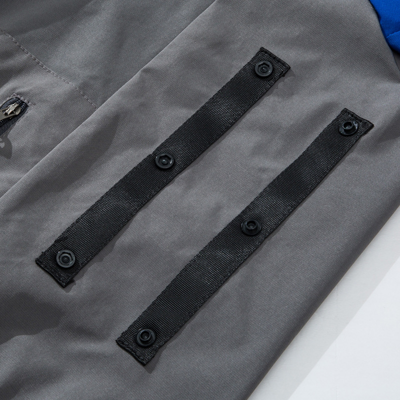 Ανδρικό προστατευτικό εργασιακό σακάκι με κοντό μανίκι, δροσιστικό πολυεστερικό ύφασμα, καλοκαίρι, για εργοστάσιο