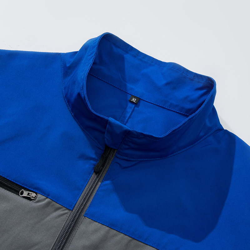 Ανδρικό προστατευτικό εργασιακό σακάκι με κοντό μανίκι, δροσιστικό πολυεστερικό ύφασμα, καλοκαίρι, για εργοστάσιο