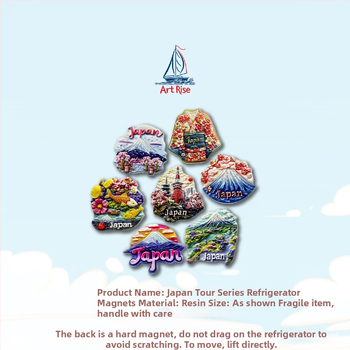 Μαγνητάκι ψυγείου για διακόσμηση σπιτιού — ρεαλιστικό στυλ, σκληρή ρητίνη, μάρκα Artriseartrise, προσωπικό δώρο για σπίτι, ταξίδι, αποφοίτηση