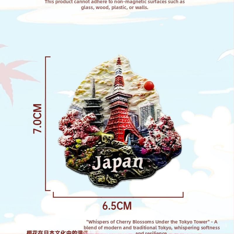 Μαγνητάκι ψυγείου για διακόσμηση σπιτιού — ρεαλιστικό στυλ, σκληρή ρητίνη, μάρκα Artriseartrise, προσωπικό δώρο για σπίτι, ταξίδι, αποφοίτηση