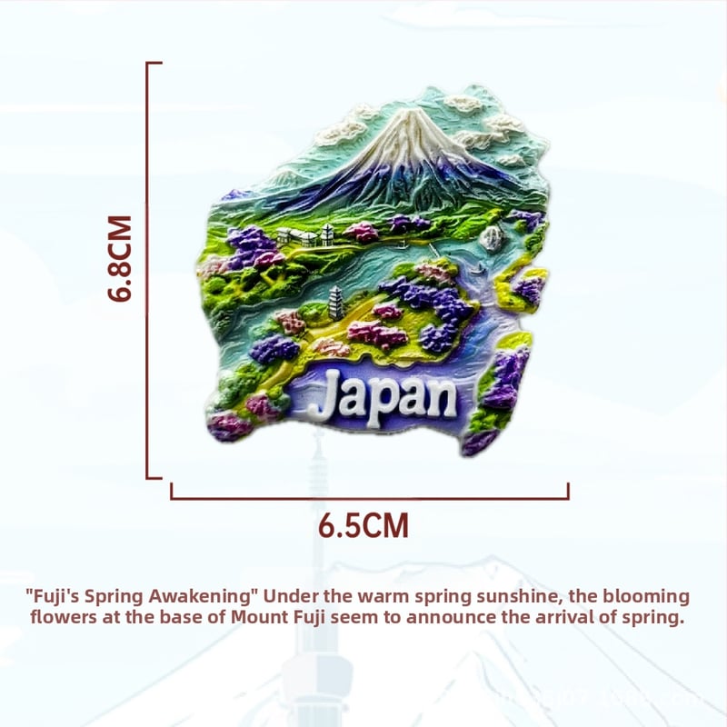 Μαγνητάκι ψυγείου για διακόσμηση σπιτιού — ρεαλιστικό στυλ, σκληρή ρητίνη, μάρκα Artriseartrise, προσωπικό δώρο για σπίτι, ταξίδι, αποφοίτηση