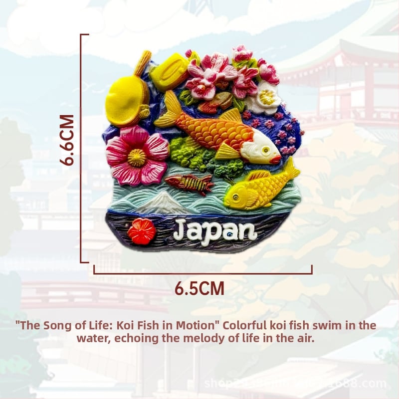 Μαγνητάκι ψυγείου για διακόσμηση σπιτιού — ρεαλιστικό στυλ, σκληρή ρητίνη, μάρκα Artriseartrise, προσωπικό δώρο για σπίτι, ταξίδι, αποφοίτηση