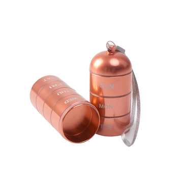 Κουτί χαπιών από κράμα αλουμινίου, σφραγισμένο και αδιάβροχο, με 7 διαμερίσματα και διαχωριστικά, κατάλληλο για εξωτερική πρώτη βοήθεια