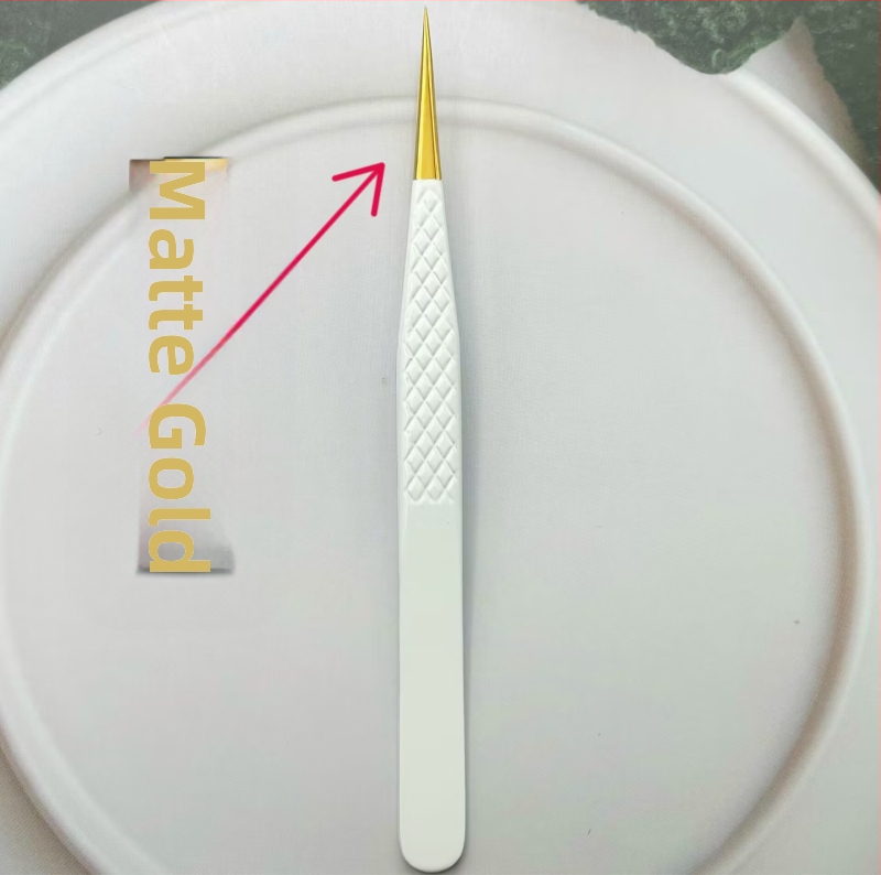 Пинсети за мигли – остър връх, антистатични, неръждаема стомана