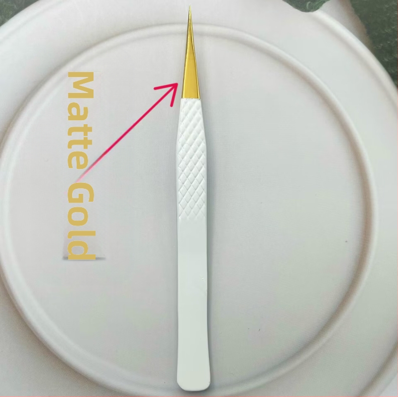 Пинсети за мигли – остър връх, антистатични, неръждаема стомана