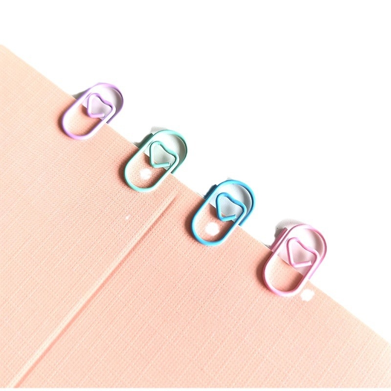 Mini szív alakú, fém papírklipsz, dobozos csomagolás, modell Mini Love Paper Clip