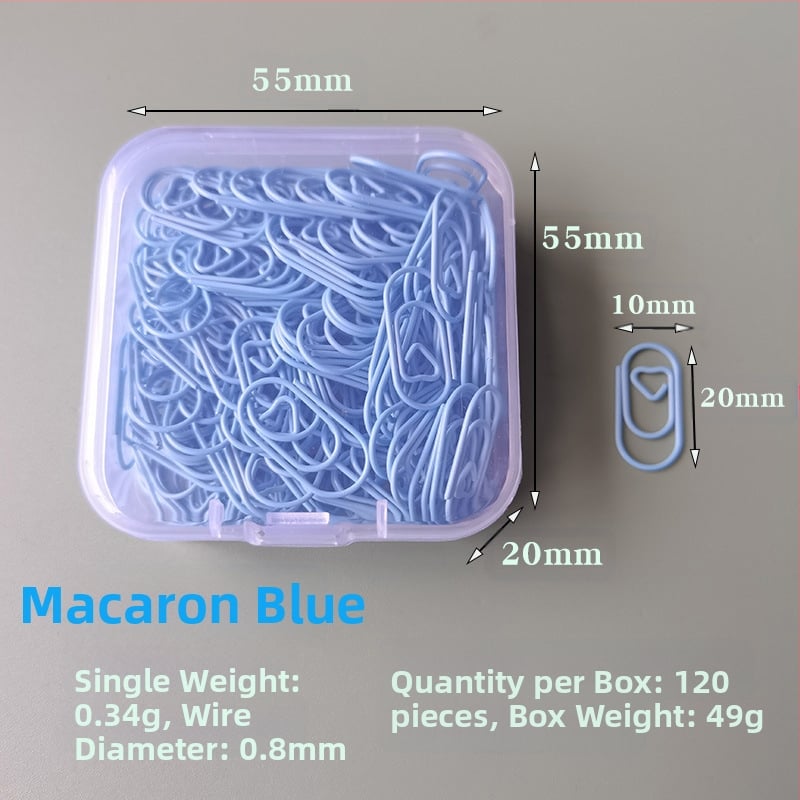 Mini szív alakú, fém papírklipsz, dobozos csomagolás, modell Mini Love Paper Clip