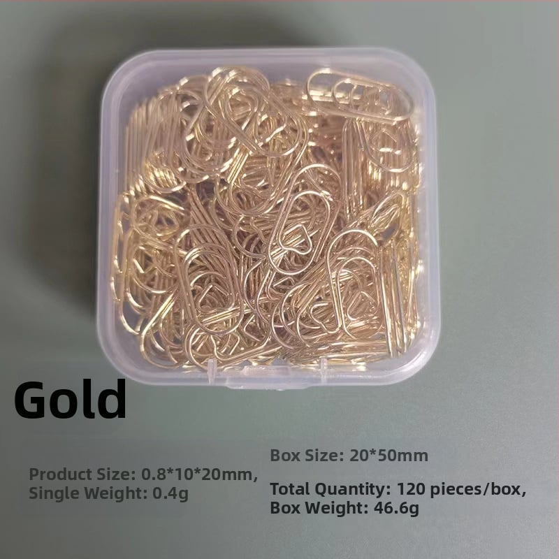 Mini szív alakú, fém papírklipsz, dobozos csomagolás, modell Mini Love Paper Clip