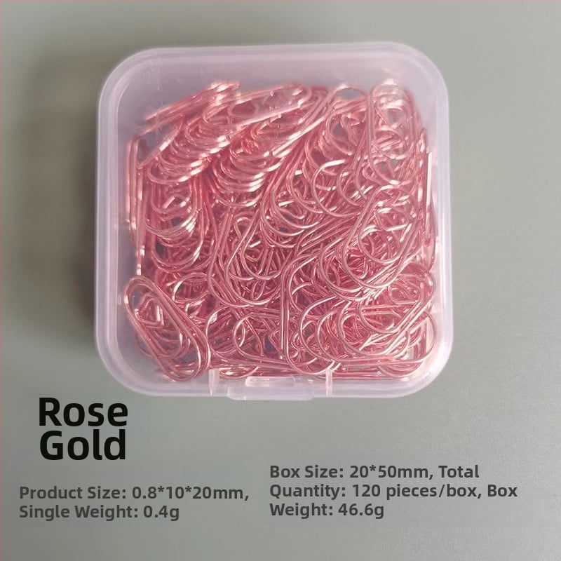 Mini szív alakú, fém papírklipsz, dobozos csomagolás, modell Mini Love Paper Clip