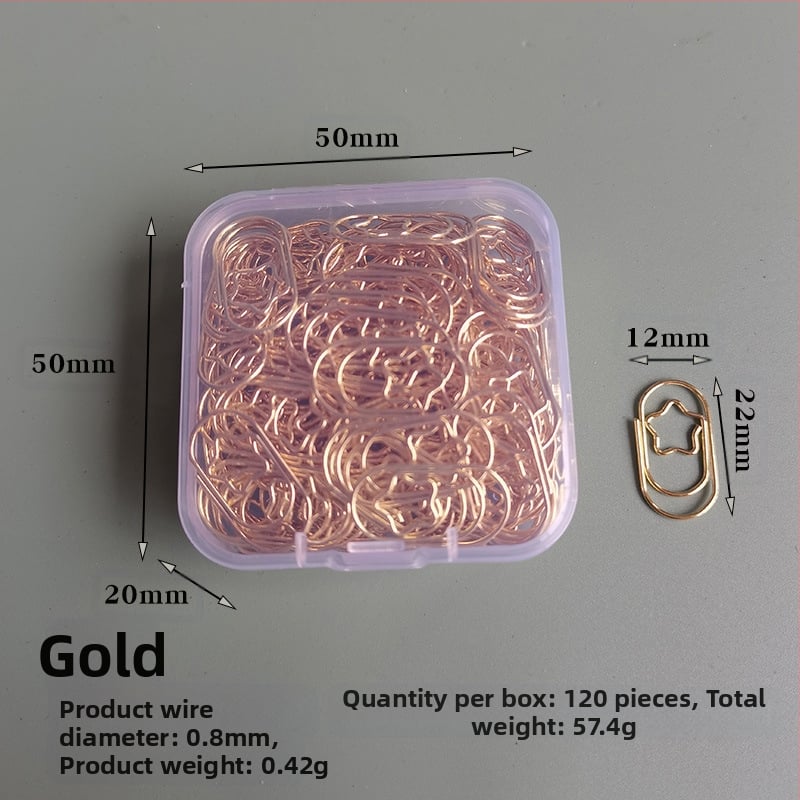 Mini szív alakú, fém papírklipsz, dobozos csomagolás, modell Mini Love Paper Clip