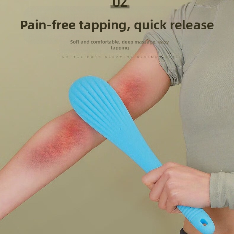 Weixuan Портативен пластмасов масажен чук за меридианно потупване и масаж на гръб за цялото тяло